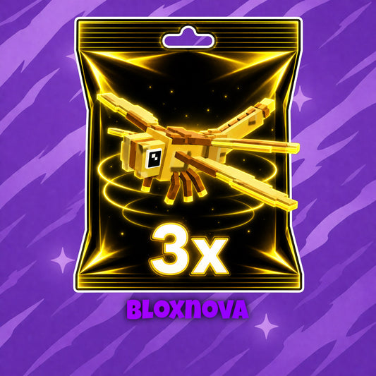 3X Golden Dragonfly